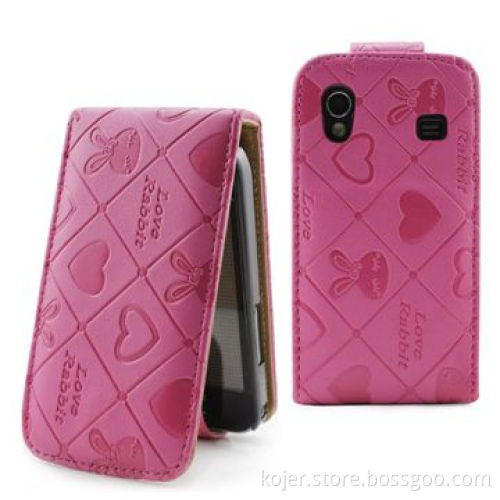 Mobile Phone Case for Samsung S5830, with Magnetic Flap on Top, Made of PU, OEM Orders Welcome